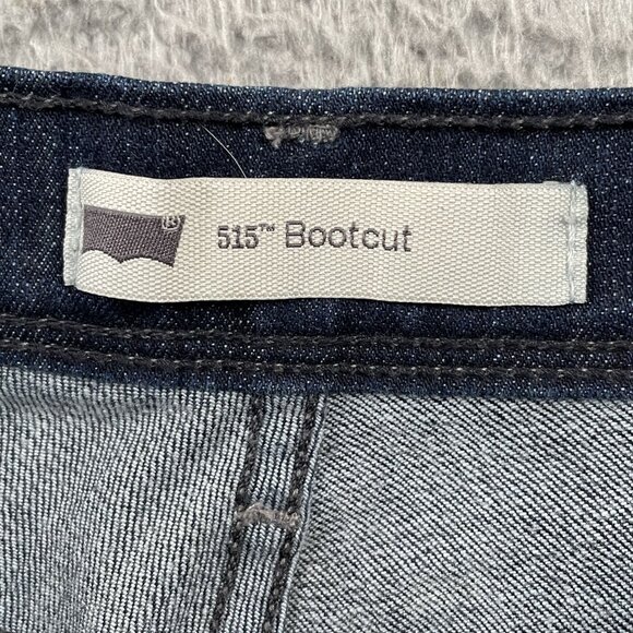 Levis 515 Bootcut Jeans Womens 30x27 Dark Wash Mid Rise - Picture 4 of 8